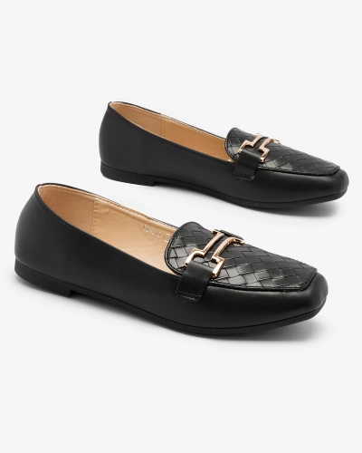 Royalfashion Mocasini negri pentru femei Bulerol