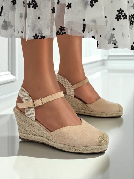 Royalfashion Sandale cu pană pentru femei Solara Espadrille