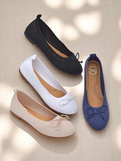 Royalfashion Balerini de Femei din Material Magger
