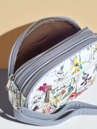 Royalfashion Geantă de mână mică pentru femei din piele ecologică Floriana