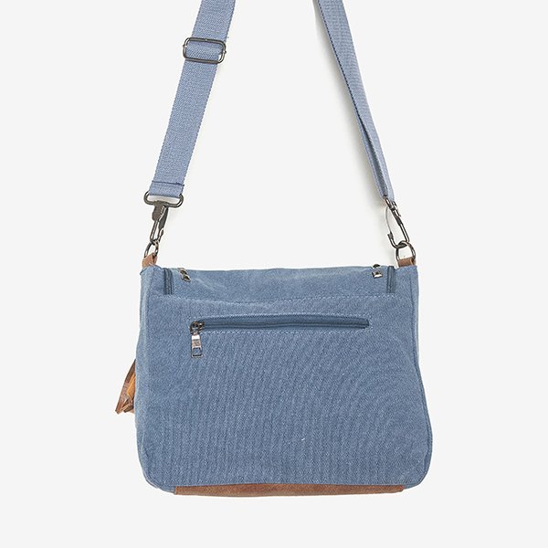 Niebieska torebka z ozdobami - Torebki