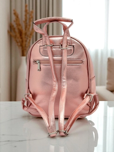 Royalfashion Rucsac de damă din piele ecologică cu dungi metalice