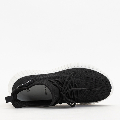 Pantofi sport dama alb-negru Fransi - Incaltaminte