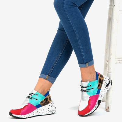Pantofi sport cu imprimeu leopard multicolor Dianne - Încălțăminte