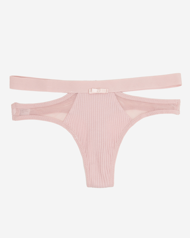 Tanga de dama roz cu decupaje - Lenjerie intima