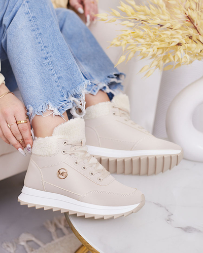 Royalfashion Pantofi sport izolați pentru femei, bej Cerrto
