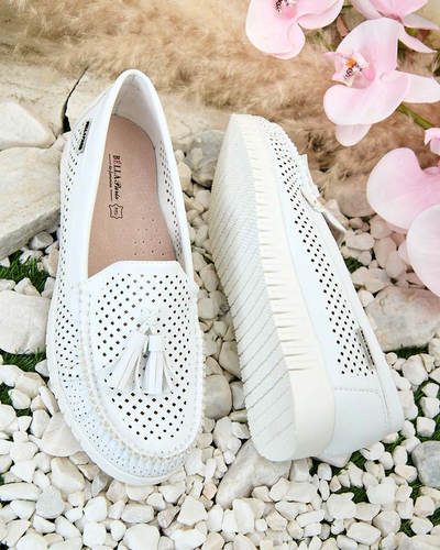 Royalfashion Mocasini traforați de damă Molaffa