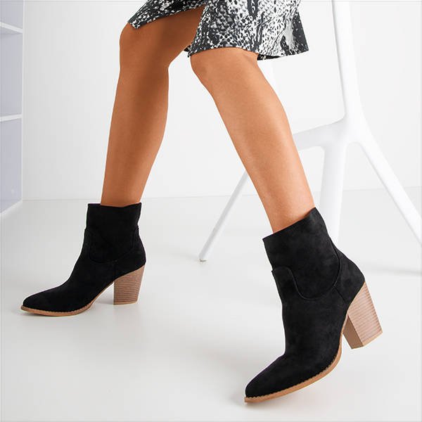 Cizme de cowboy pentru femei negre Moriles - Încălțăminte