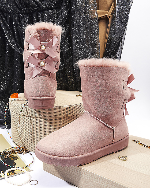 Botine de dama roz Izuni - Incaltaminte