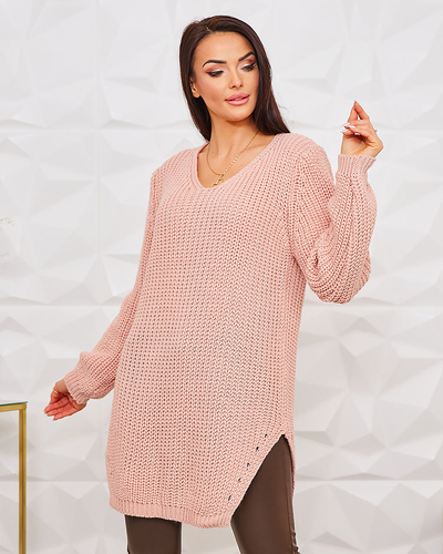 Royalfashion Pulover mai lung pentru femei din tricot