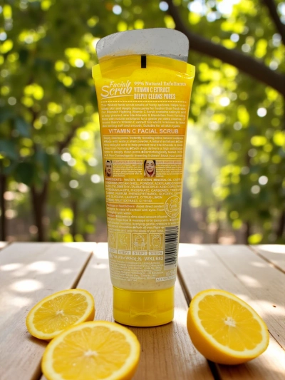 Scrub Facial Auriu cu Extract de Citrice