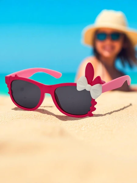 Royalfashion Ochelari de soare pentru copii Bunny Shine cu decorațiuni