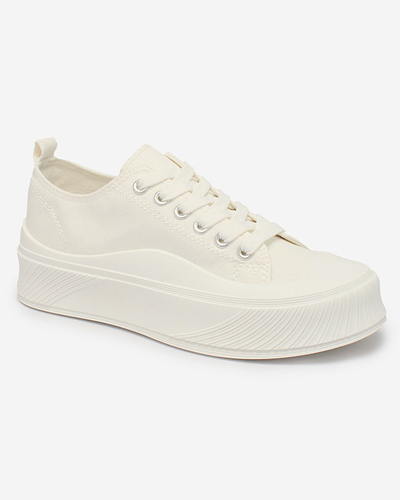Royalfashion White Luceri platform sports sneakers