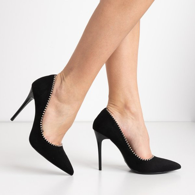 Czarne szpilki Braelynn- Obuwie