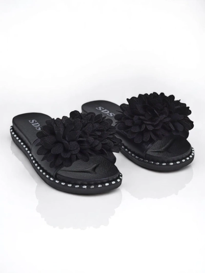 Royalfashion Ženske papuče sa ravnim đonom Flower Blide