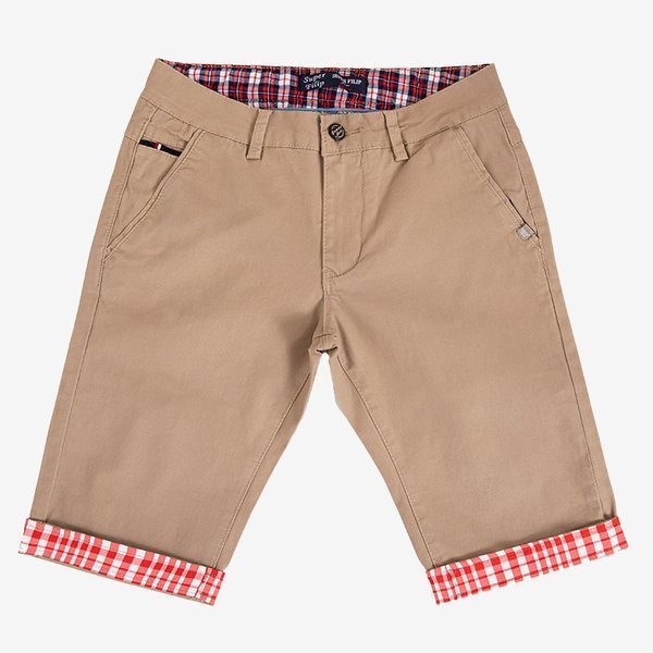 Pantaloni scurți bej pentru bărbați - Îmbrăcăminte