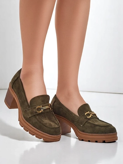 Royalfashion mocasini cu toc pentru femei Tollinge