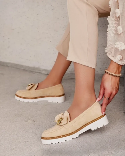 Royalfashion Mocasini de damă cu fundiță Ezizer