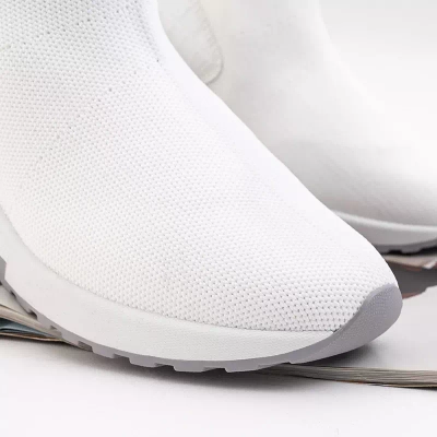 OUTLET Pantofi sport slip-on dama Tikva albi - Incaltaminte