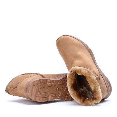 Brązowe śniegowce Larisa - Obuwie