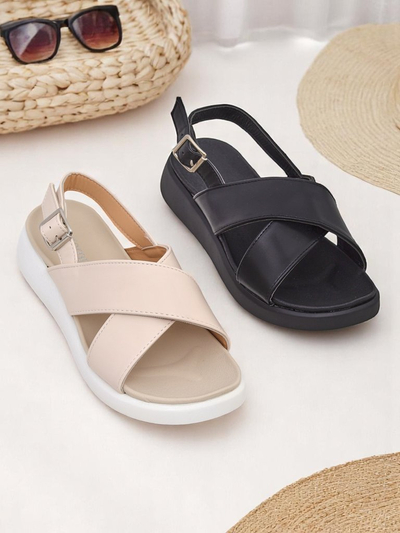 Royalfashion Damskie sandały na grubszej podeszwie Riva Star