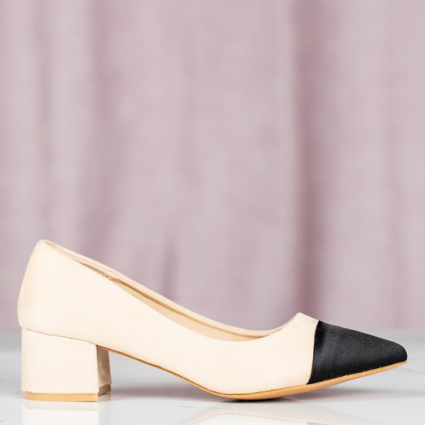 Pompele bej pe o coloană joasă Massikina - Încălțăminte