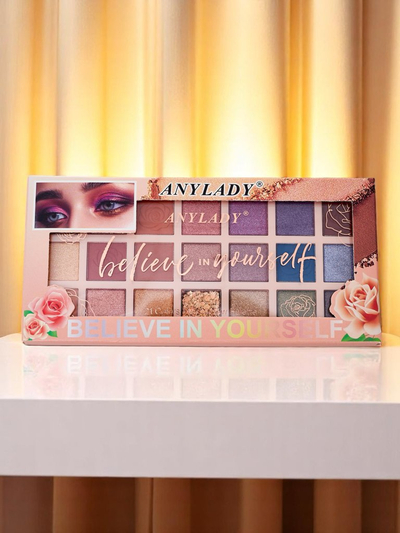 ANYLADY Paletă cu 21 de farduri de pleoape cu sclipici și mate Glamour Color&Nude