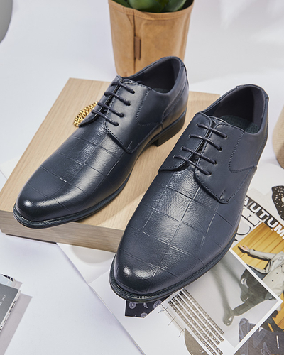 Pantofi Elfobs eleganți de bărbați Elfobs albastru marin- Încălțăminte