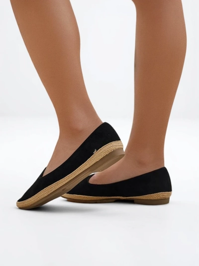 Espadrile ecologice din suede pentru femei Royalfashion Emmeno