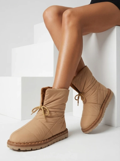 Royalfashion Cizme de zăpadă slip-on de damă, maro Nevonsis