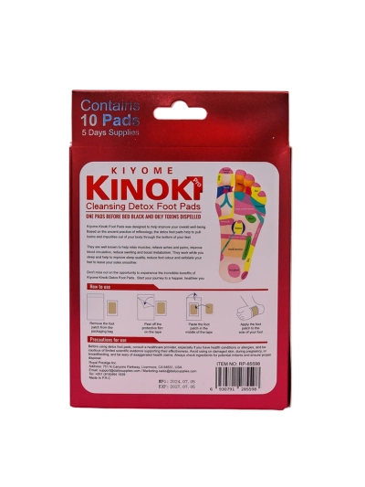 Pachete Detox pentru picioare KINOKI 10 buc Goji Berries