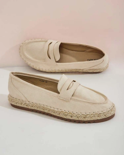 Royalfashion Mocasini de damă din piele întoarsă eko Monum