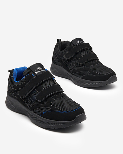 Pantofi negri Beniros Velcro pentru bărbați - Încălțăminte