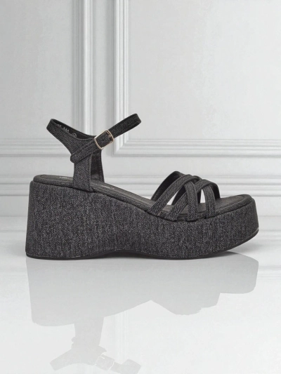 Royalfashion Sandały damskie na koturnie Shadow Lift