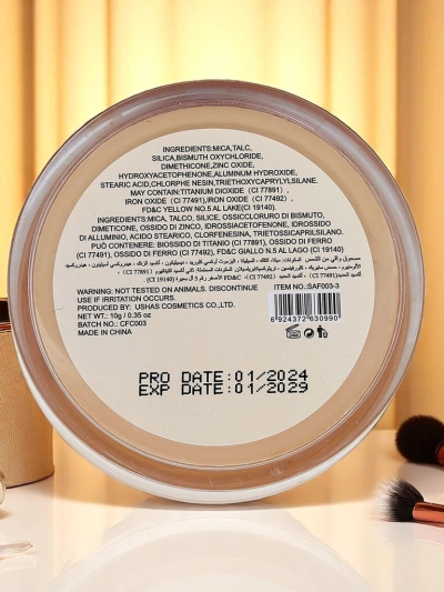 Pudră liberă pentru față cu SPF 50 Golden Glow