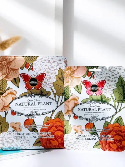 Plantă Naturală - Set de ser cu ceramide și mască cu trandafir 6g+36g x 10buc