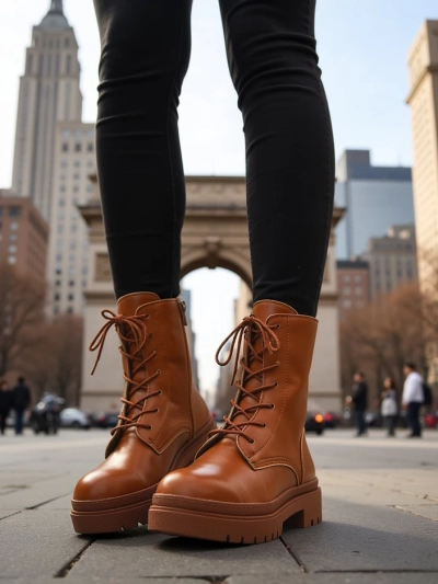 Royalfashion Cizme cu șiret Bumalo pentru femei