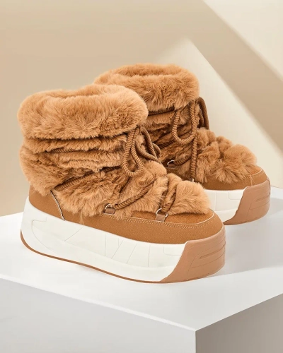 Cizme de zăpadă pentru femei Royalfashion Rozuri