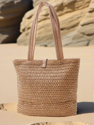 Royalfashion Geantă mare din paie pentru femei