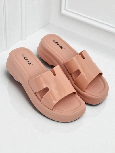 Royalfashion Damskie klapki na grubszej podeszwie Nova Gloss