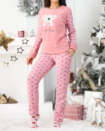 Pijama Royalfashion pentru femei cu urs koala