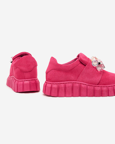Royalfashion Pantofi sport cu semicercuri cu pietre colorate Resinello