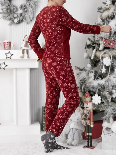 Pijamale Royalfashion pentru femei cu iepuraș, din material asemănător fleece.