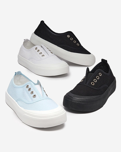 OUTLET Tenisi albastri dama cu talpa mai groasa Askol- Pantofi