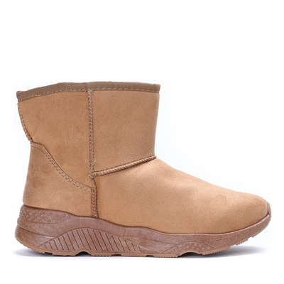 Brązowe śniegowce Larisa - Obuwie