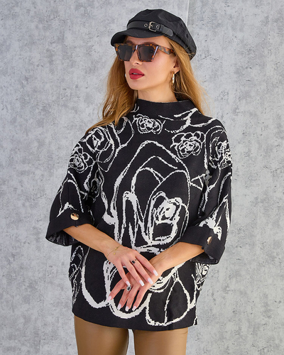 Royalfashion Pulover cu imprimeu subțire pentru femei
