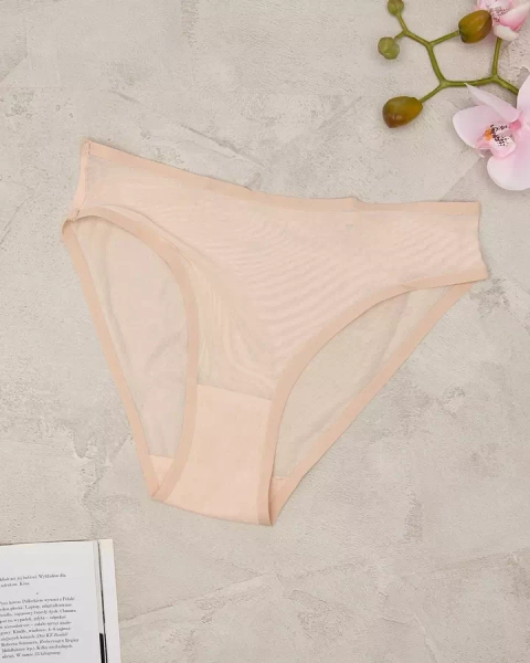 Royalfashion Chiloți de damă bej din plasă