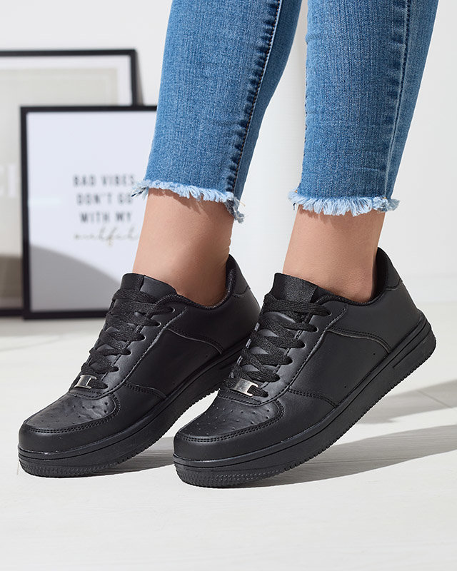 Adidași de damă de culoare neagră Defaggo- Footwear