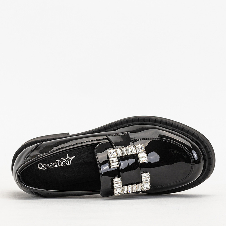 Pantofi de dama negri cu cristale Larri - Incaltaminte