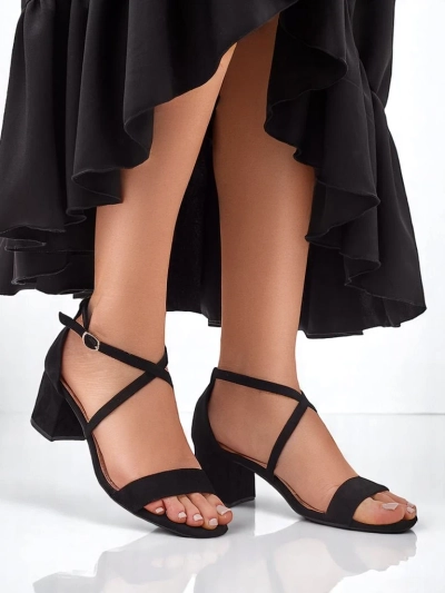 Sandale pentru femei din ecopiele Suede Royalfashion Romates